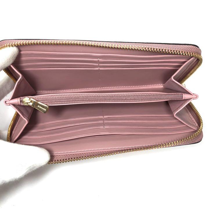 【新品】COACH レディース 長財布 フローラル プリント チョーク