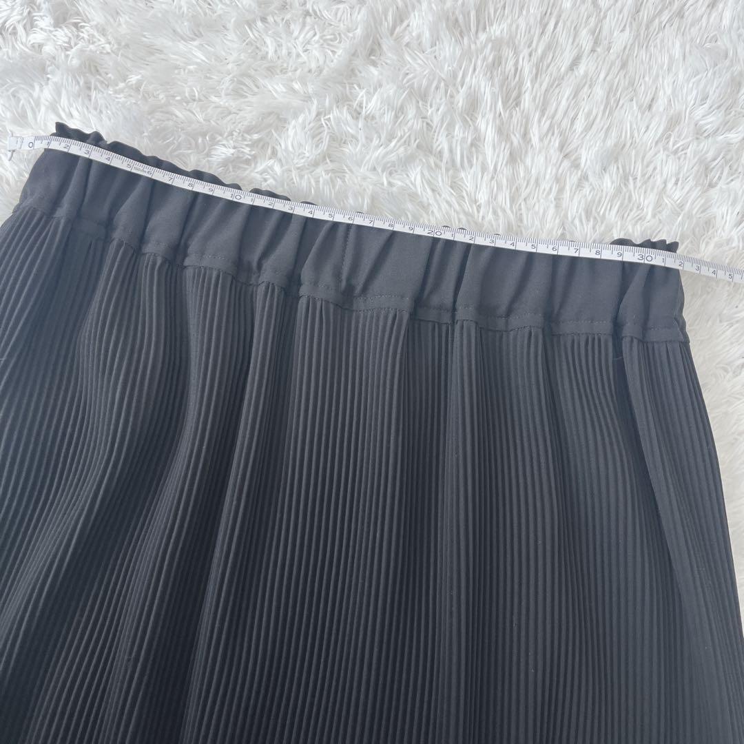 【美品】エンフォルド プリーツウェーブスカート ブラック M 2024SS