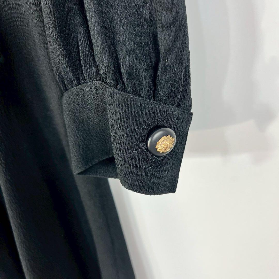 CHANEL シャネル vintage ブラック プリーツワンピース 8