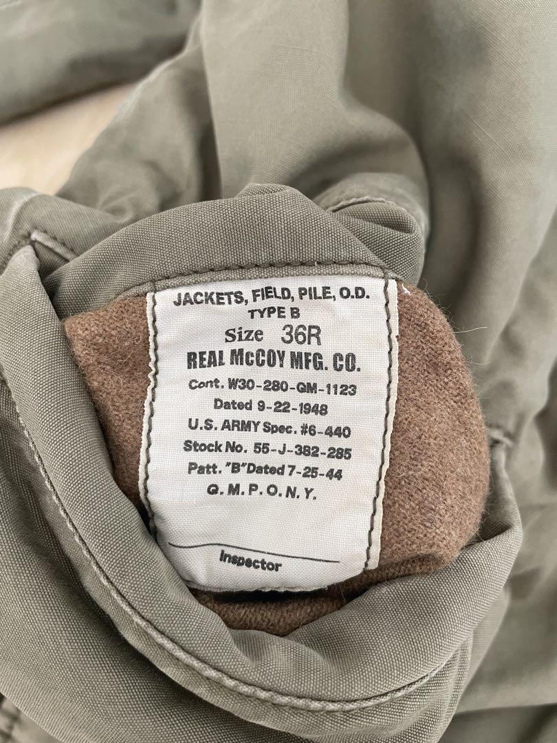 リアルマッコイズ　M-43 PILE FIELD JAKET ※サンプル品
