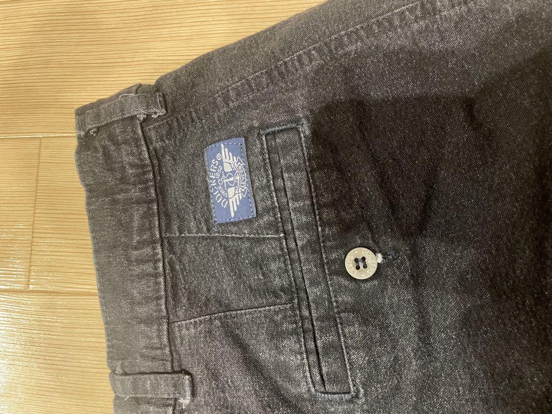 dockers ブラックデニム　スラックス　90s