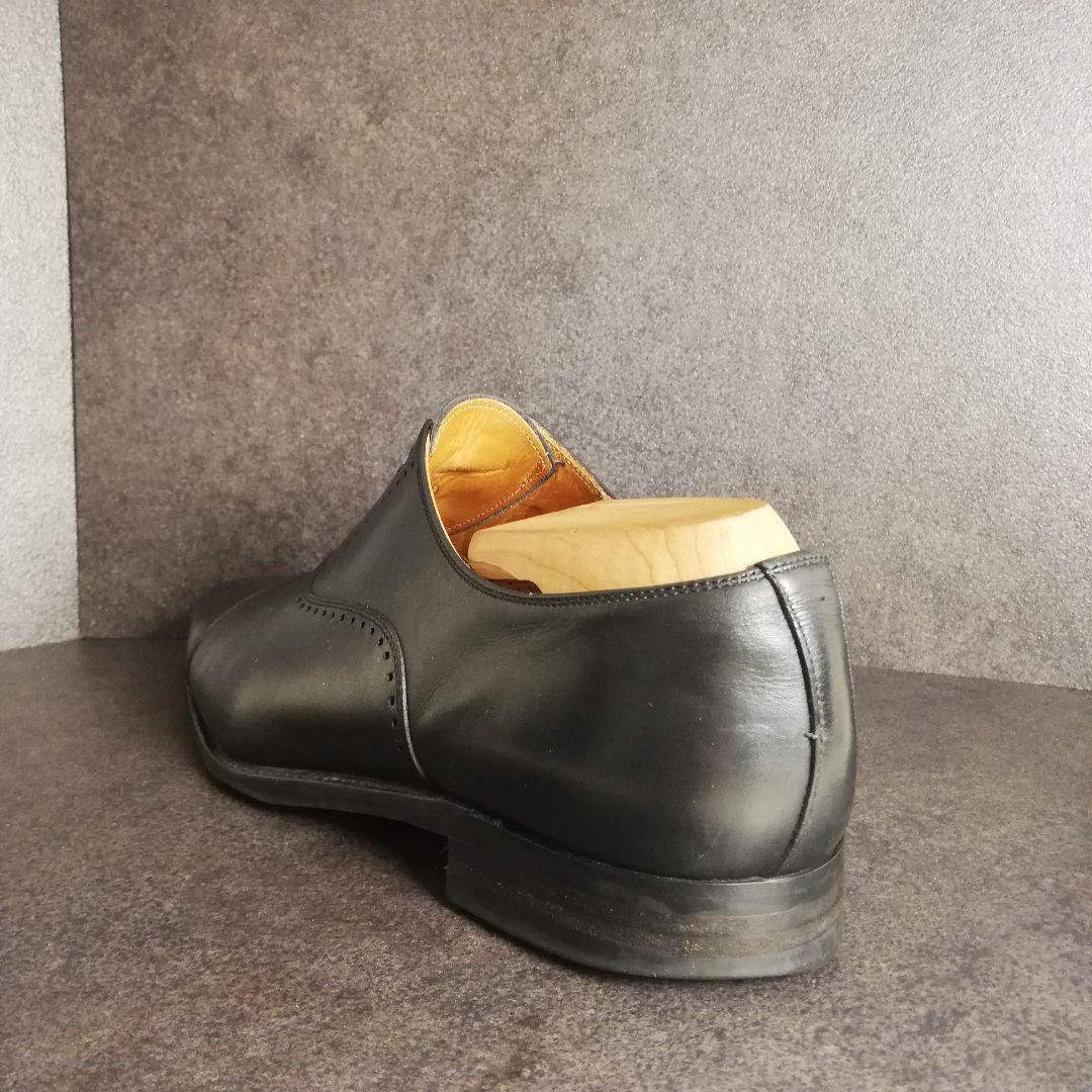 【美品】 スコッチグレイン ストレートチップ 756 26cm ブラック レザー