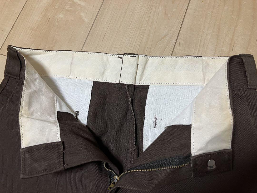 90s USA 米国製 Dickies 874 W32 Brownワークパンツ