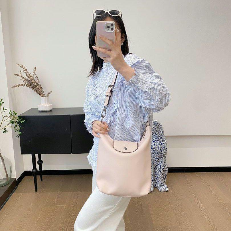 Longchamp HOBO ロンシャン ショルダーバッグ #薄いピンク