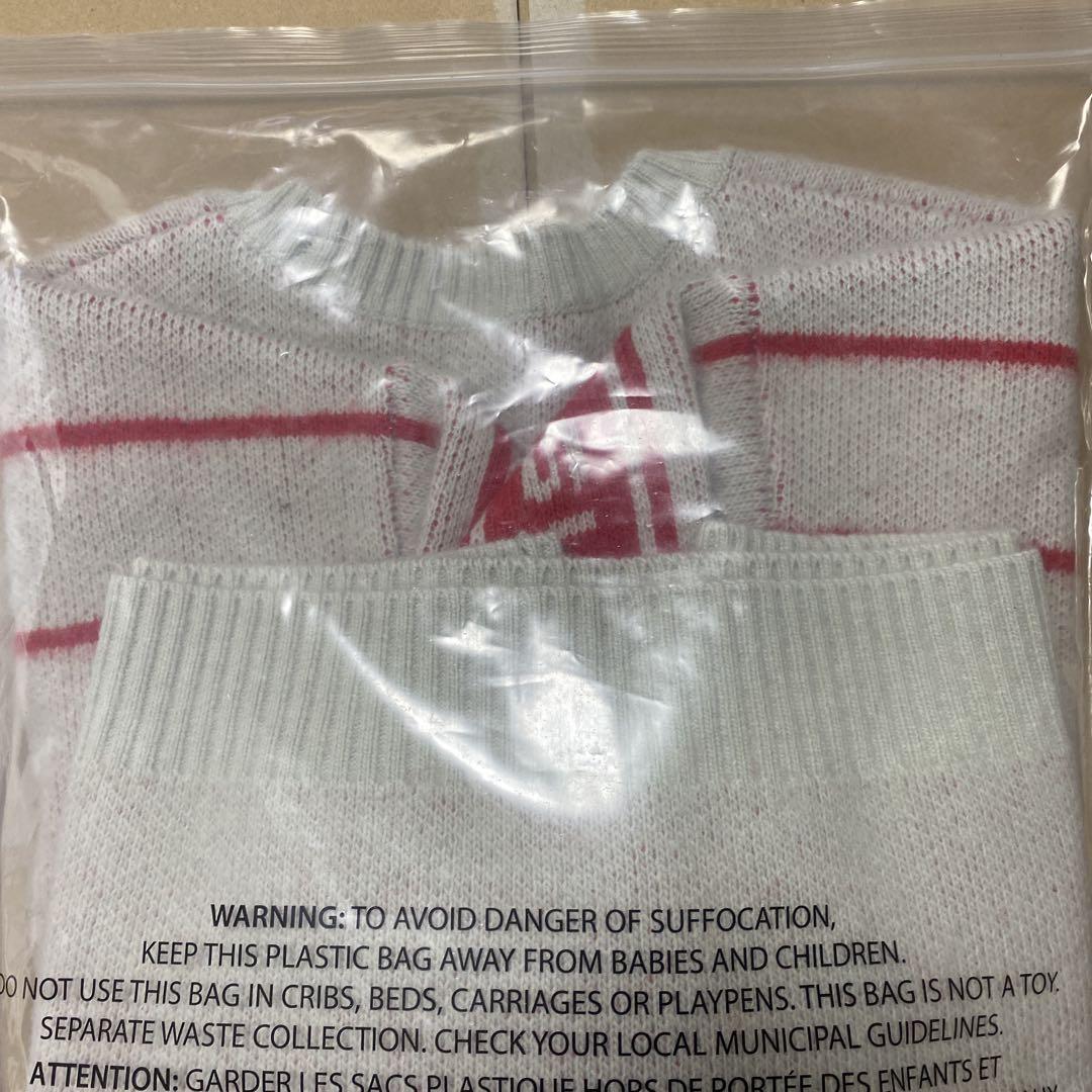 トップス Supreme Back Stripe Sweater White XXL