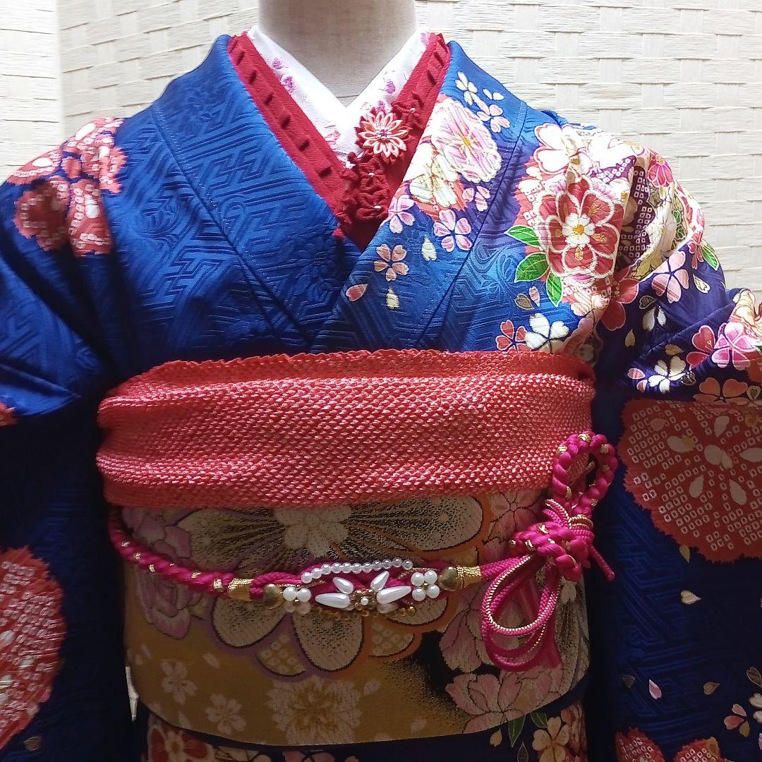 F02 限定価格！☆used美品☆ 成人式 刺繍 豪華振袖7点セット