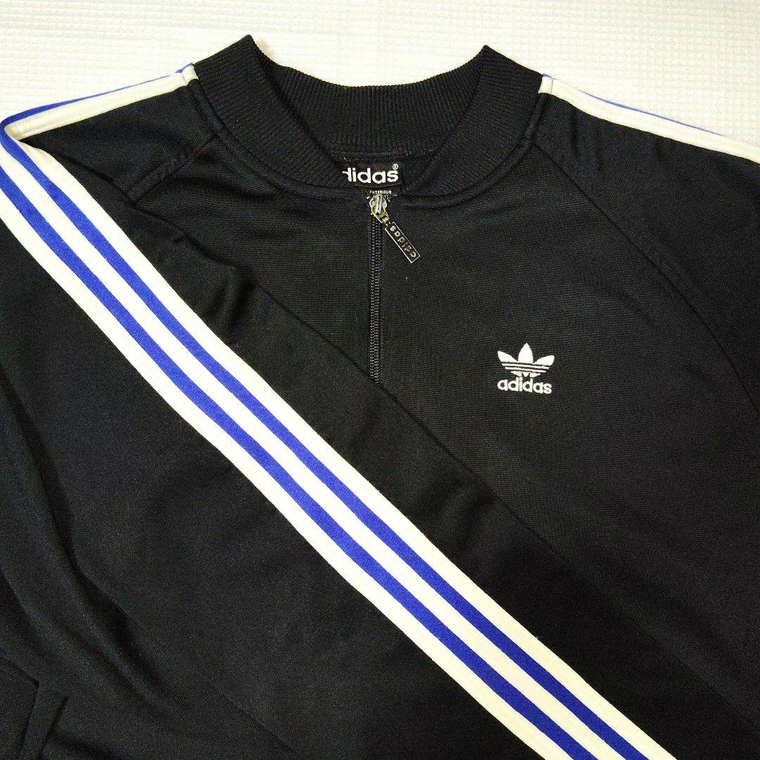 adidas【80's~90's】【万国旗】トラックジャケット 黒 US表記 L