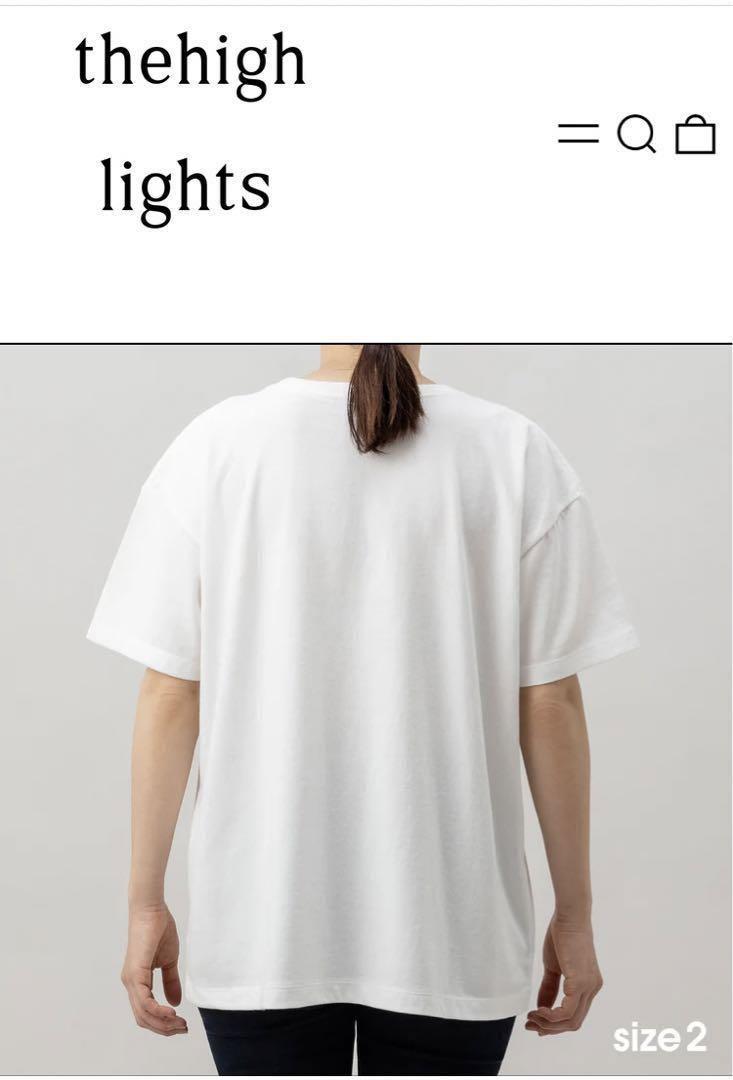 thehigh lights 2pack tee white 1枚 サイズ2