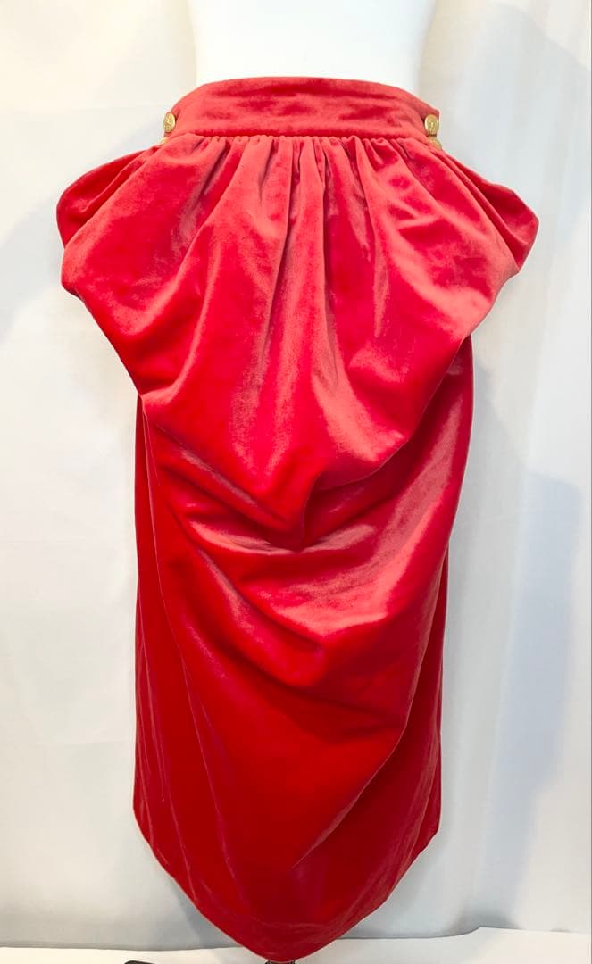 Vivienne Westwood バッスル ベルベット スカート サイズ42 Vivienne Westwood バッスル ベルベット スカート サイズ42