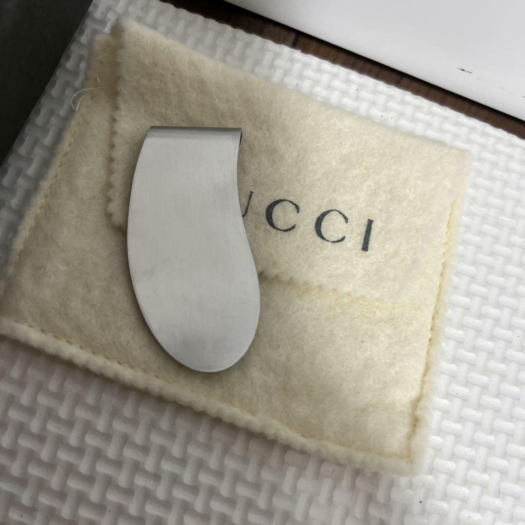【最終値引き】GUCCI マネークリップ 箱付き グッチ メンズ