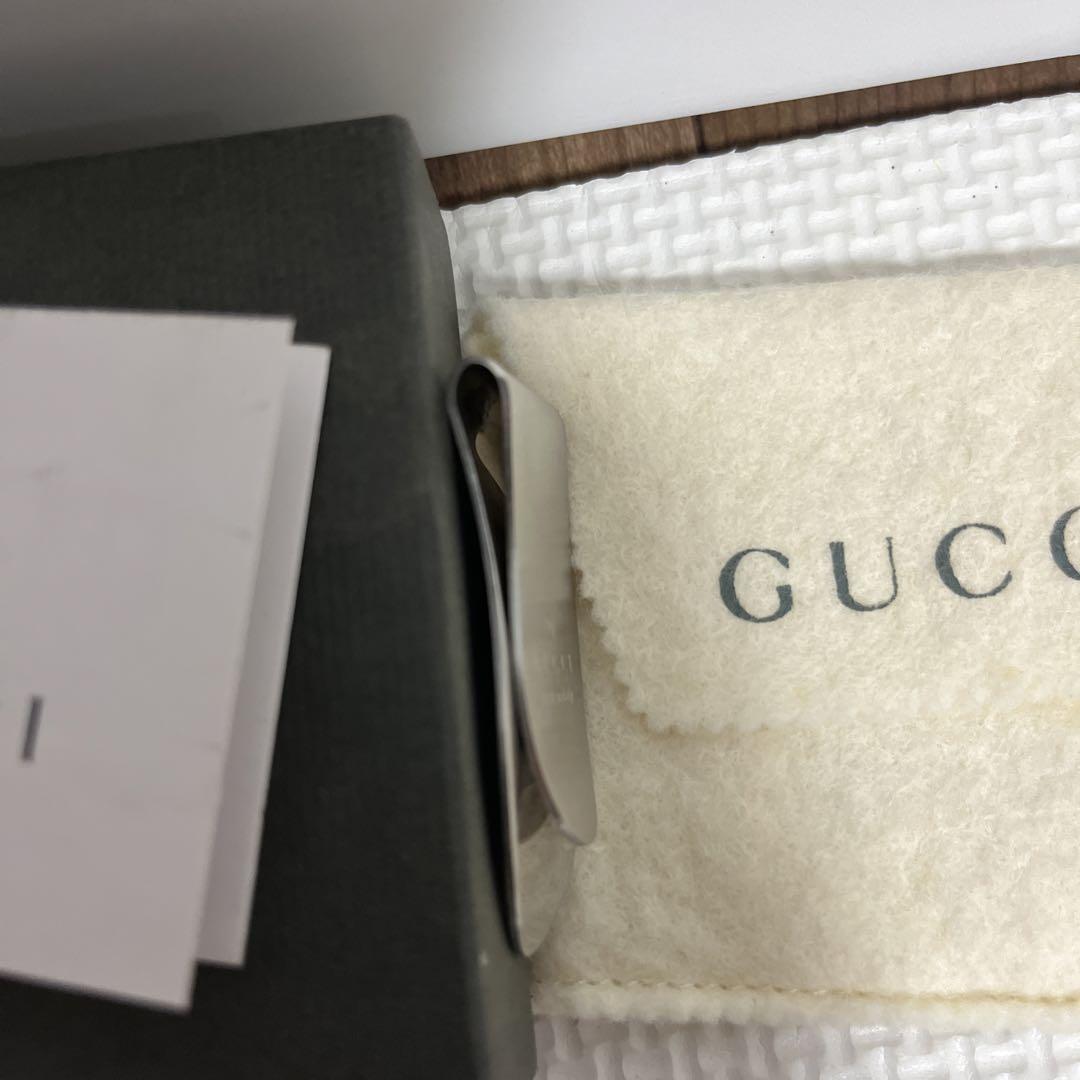 【最終値引き】GUCCI マネークリップ 箱付き グッチ メンズ