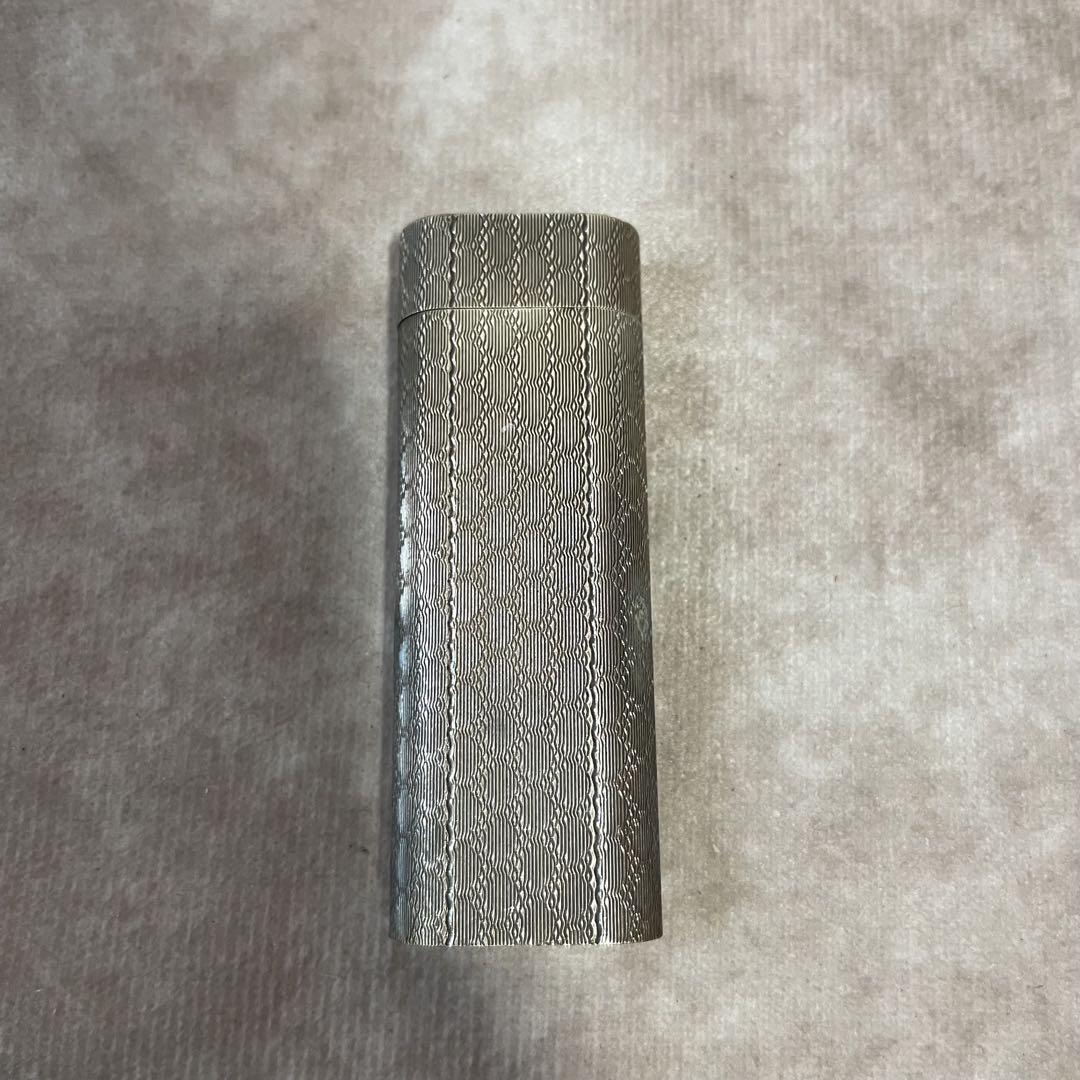 カルティエ Cartierシルバー ストライプ模様 ライター本体