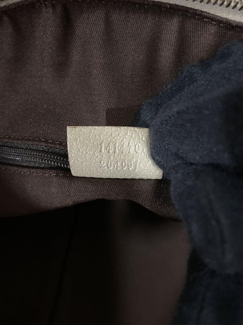 GUCCI トートバッグ　GG柄　キャンバス　レザー　アビーライン　白　ベージュ