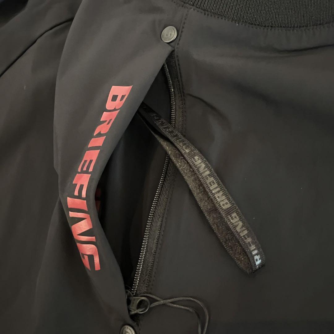 ブリーフィング　POCKETABLE WIND CREWNECK ブラック