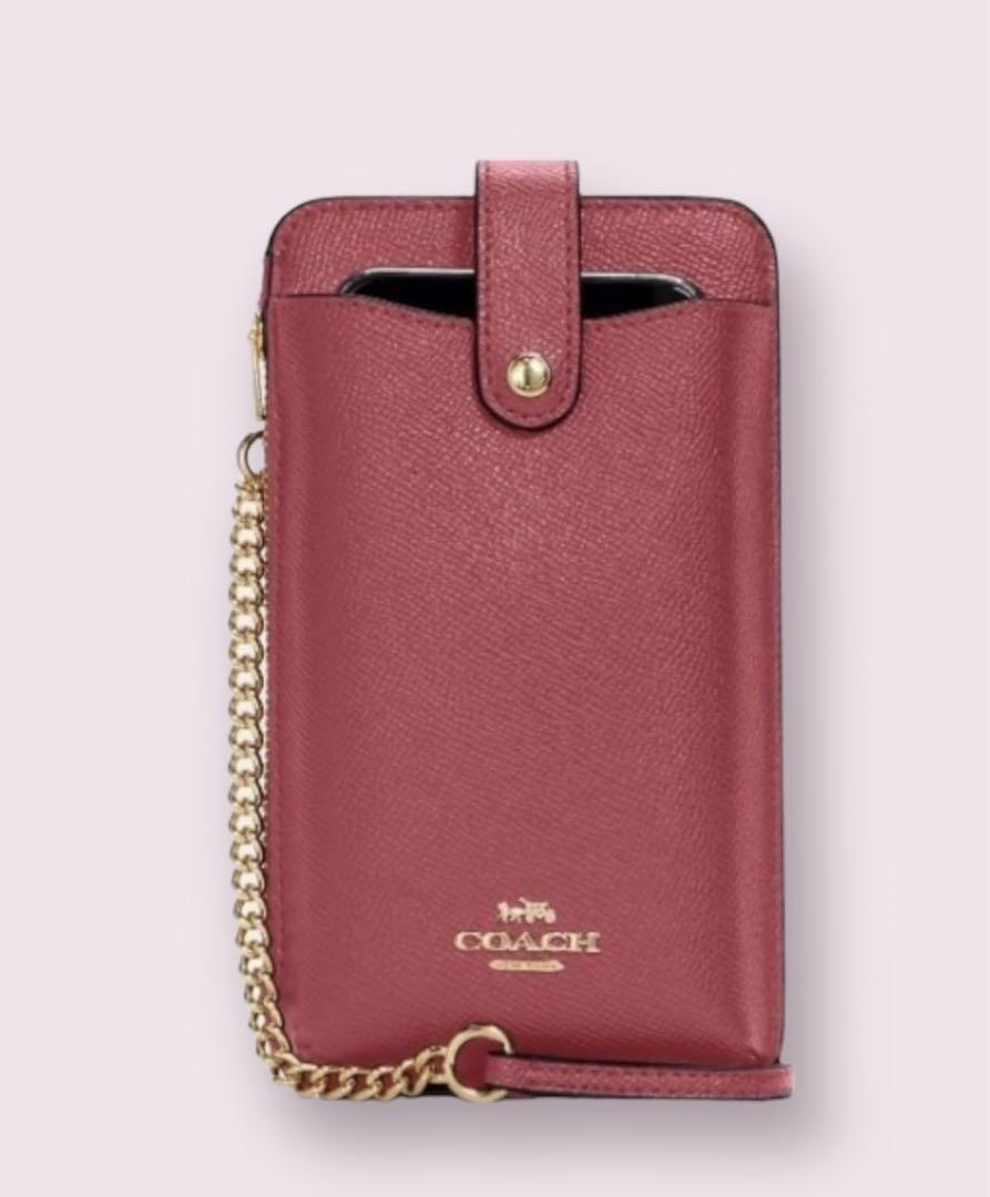 新品未使用 COACH スマホショルダー 大人気 スマホショルダー