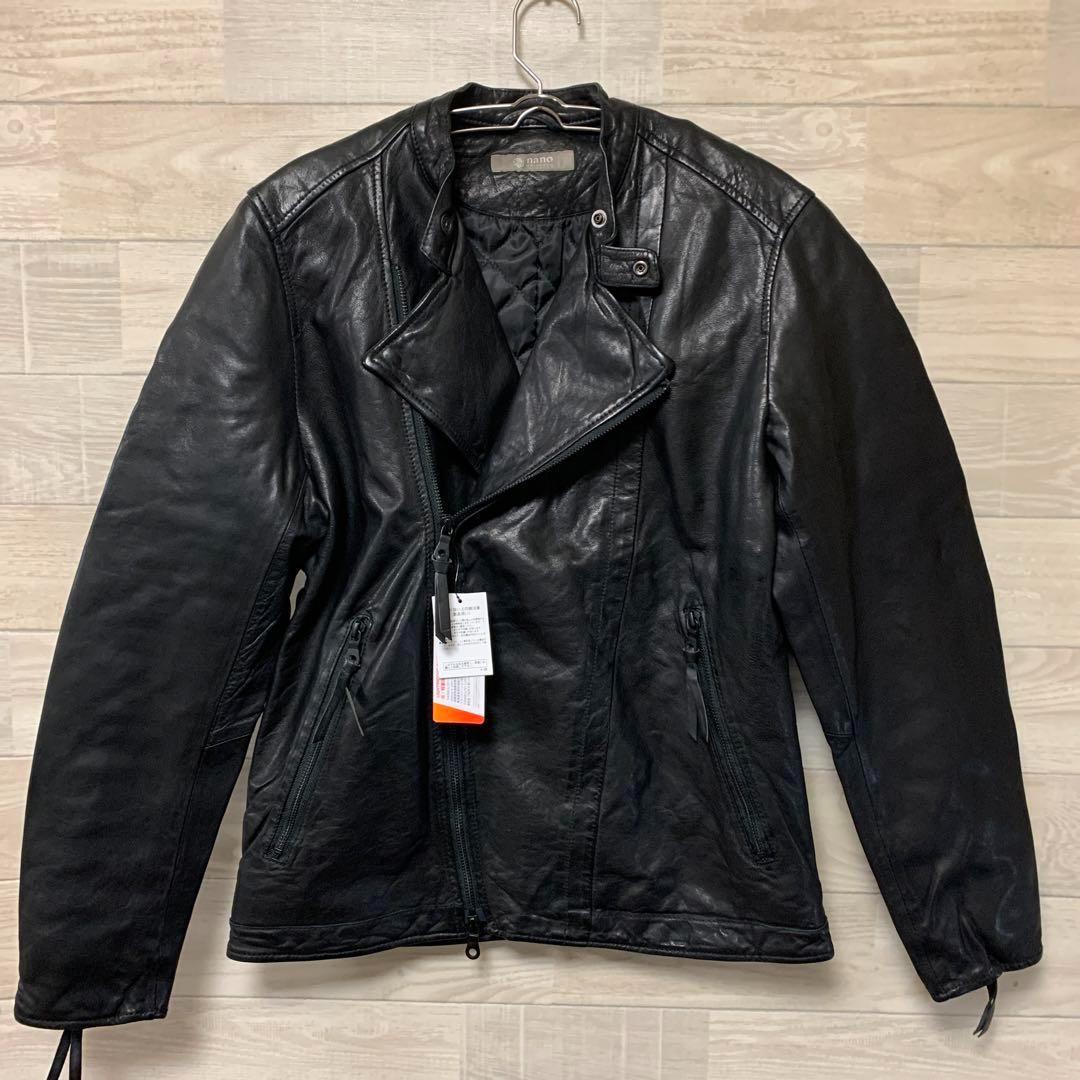 新品 羊革ナノユニバース ライダースジャケット M