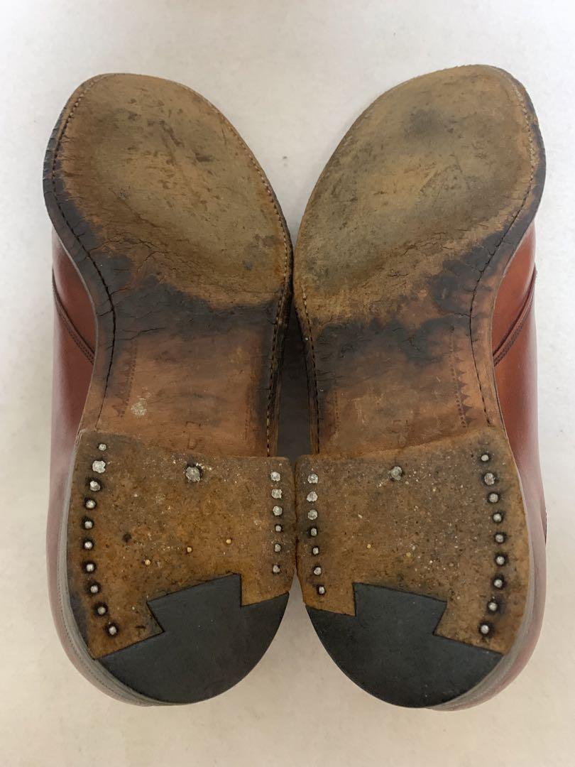 美品 BARKER モンクストラップ ウィングチップ ローファー 5 1/2