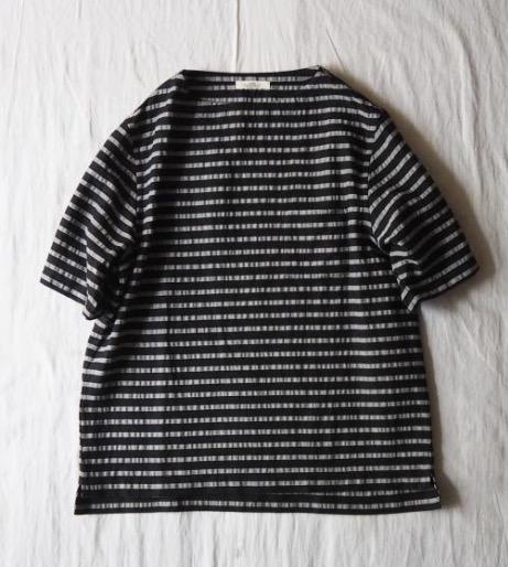 confect コンフェクト リネン ボーダー バスク シャツ 半袖 3 nest robe confect リネン ボーダー 半袖 バスク シャツ 3