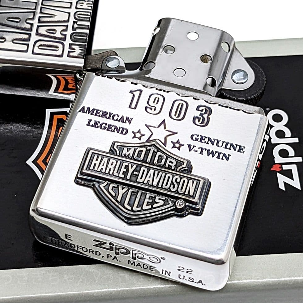 zippo☆日本限定:ハーレーダビッドソン☆エンブレム&ロゴ☆SS☆ライター zippo☆日本限定:ハーレーダビッドソン☆エンブレム&ロゴ☆SS☆ライター