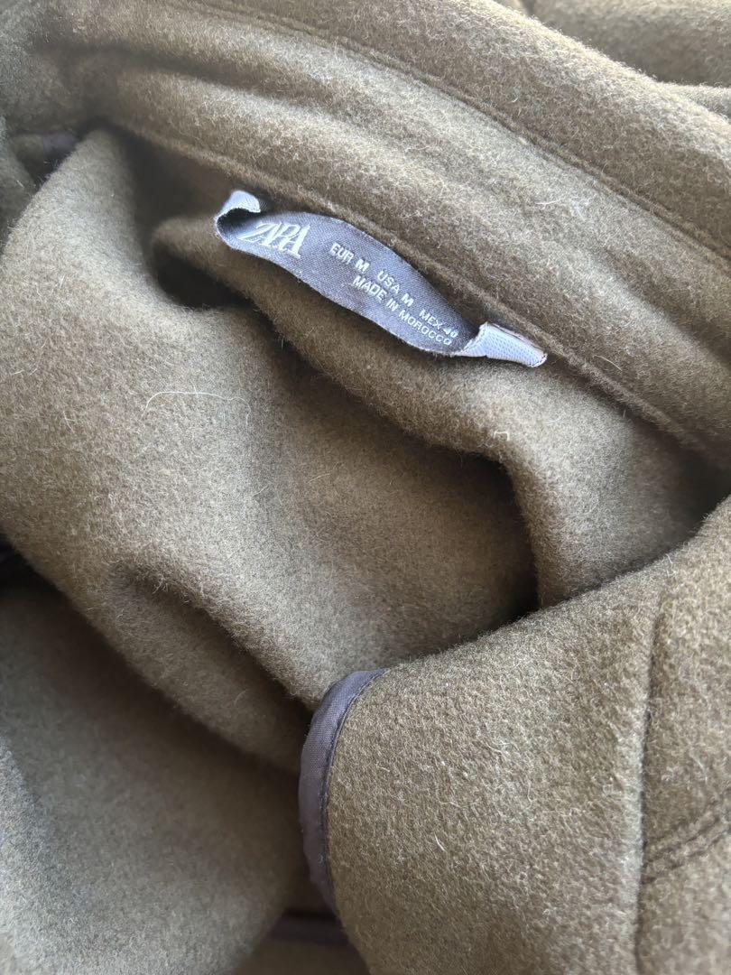 ZARA ザラ ウールジャケット カーキ ミリタリー Mサイズ