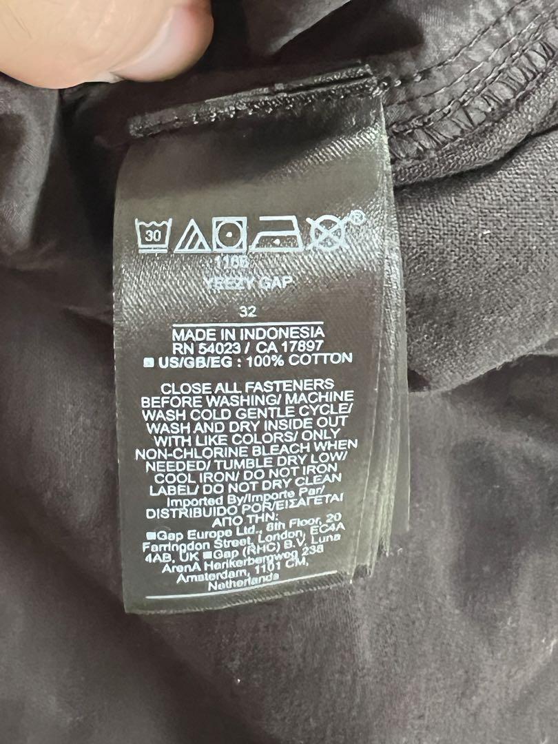 yeezy gap balenciaga cargo pants黑