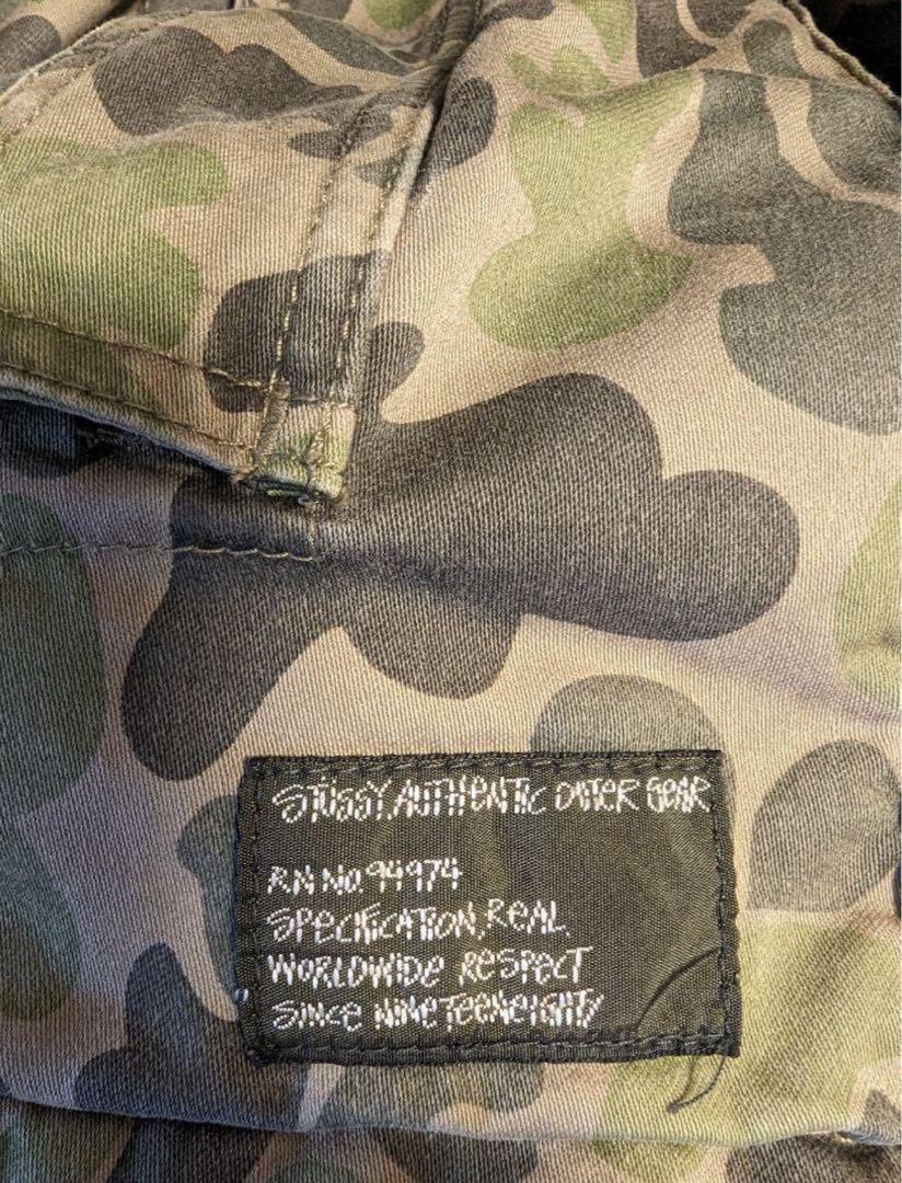 ストューシー　stussy ジャケット　カモ柄
