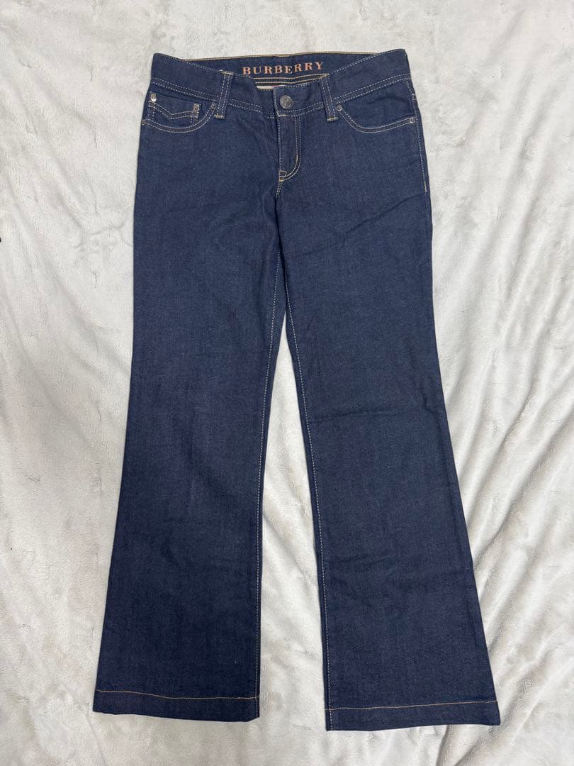 BURBERRY ブーツカットデニム ダークブルーM・BURBERRY