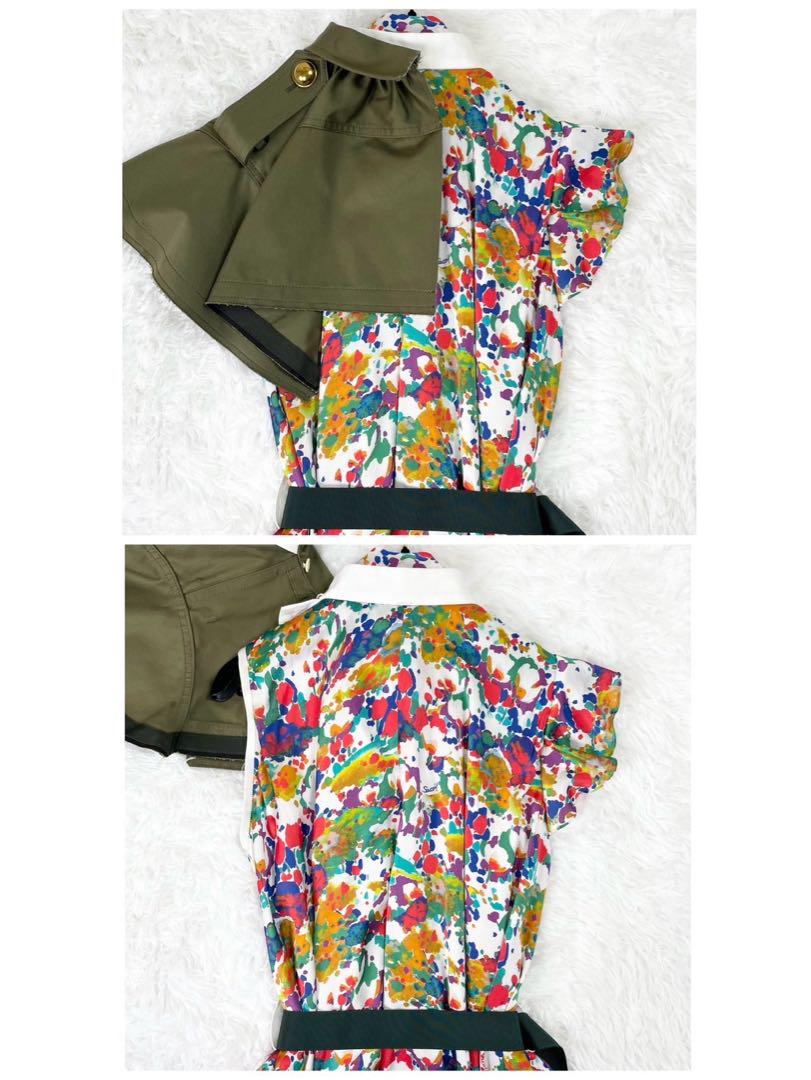 名作✨sacai【19SS】花柄ワンピース アシンメトリー perfume着用