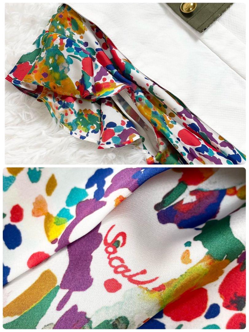名作✨sacai【19SS】花柄ワンピース アシンメトリー perfume着用