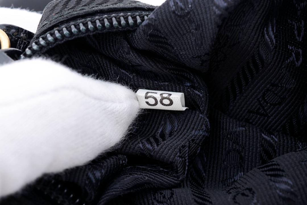 PRADA プラダ クロコ型押し ナイロン バックパック リュック ブラック