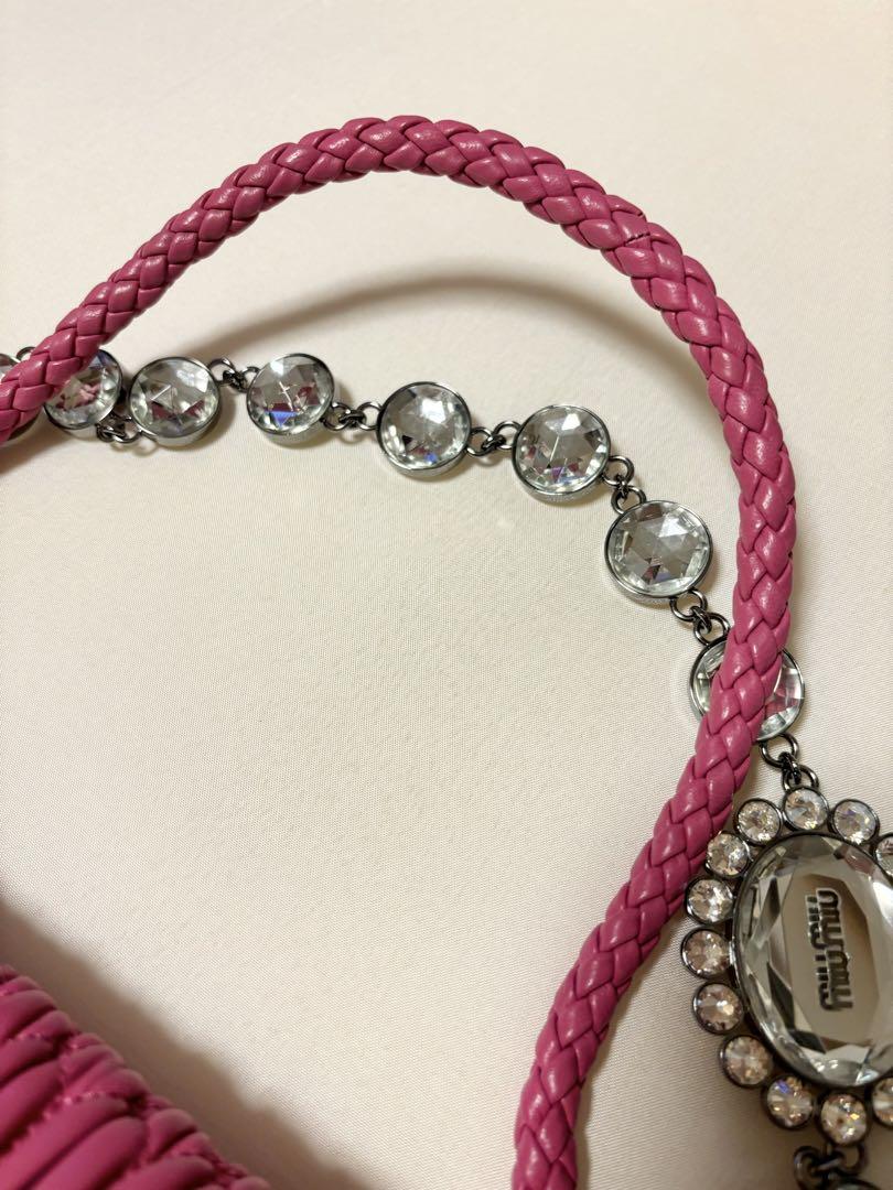 miumiu　ナッパクリスタル6way ビジューショルダーバッグ・クラッチバッグ