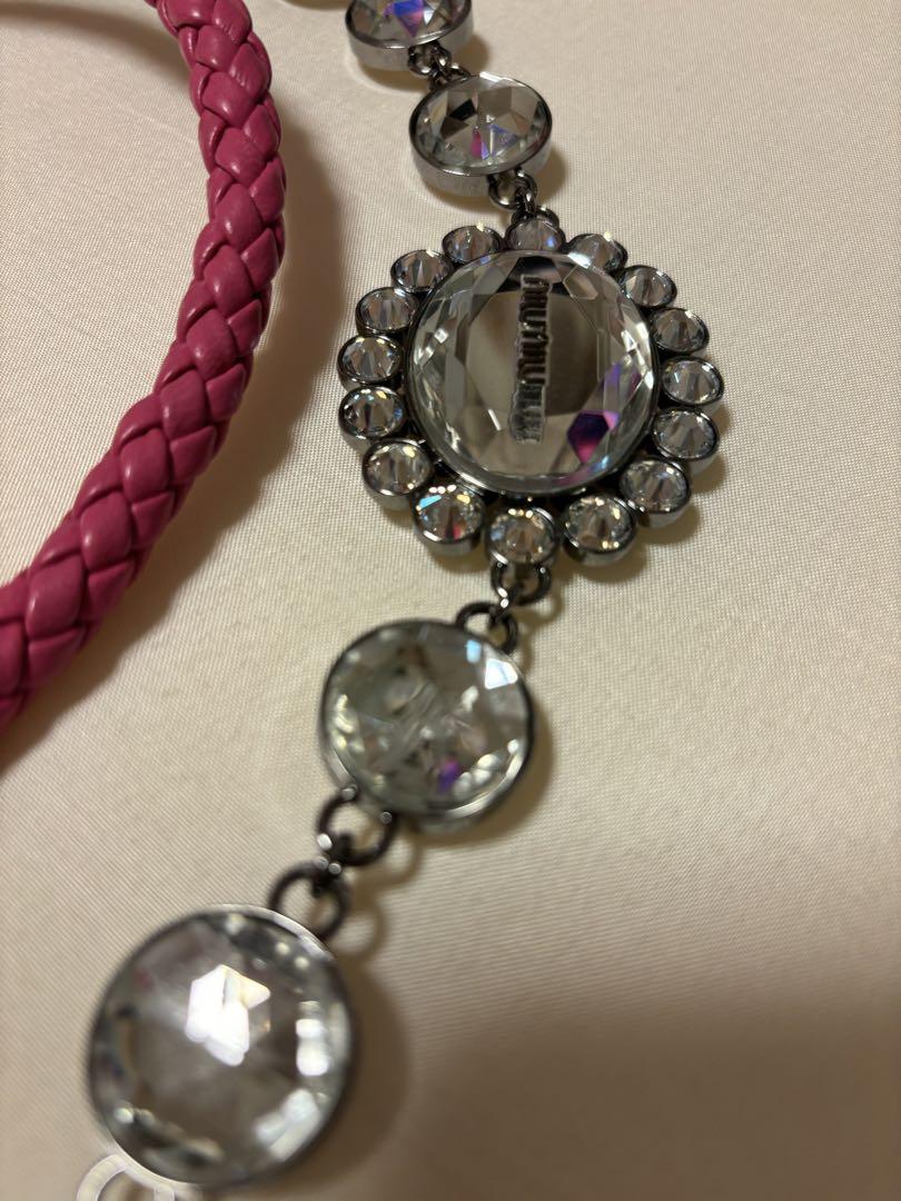 miumiu　ナッパクリスタル6way ビジューショルダーバッグ・クラッチバッグ