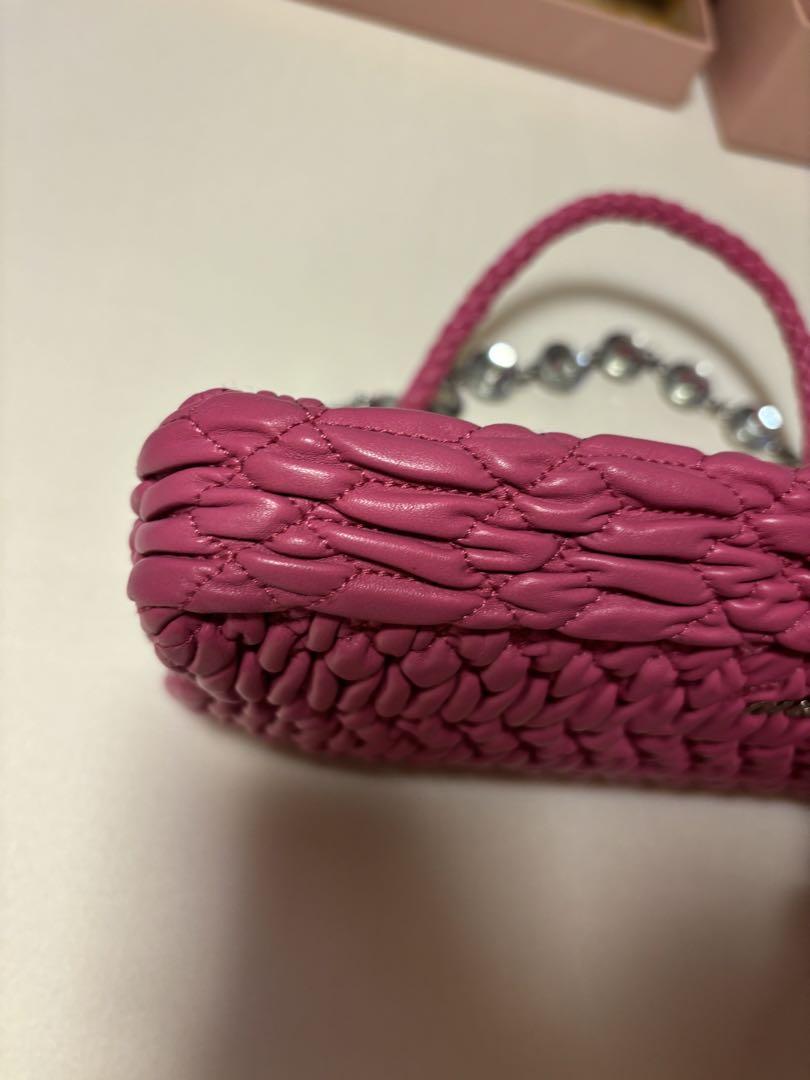 miumiu　ナッパクリスタル6way ビジューショルダーバッグ・クラッチバッグ