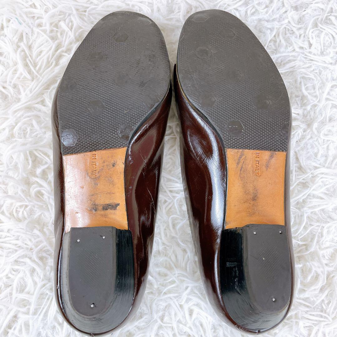 FERRAGAMO フェラガモ　パンプス　23.5cm ヴァラリボン　茶色　靴