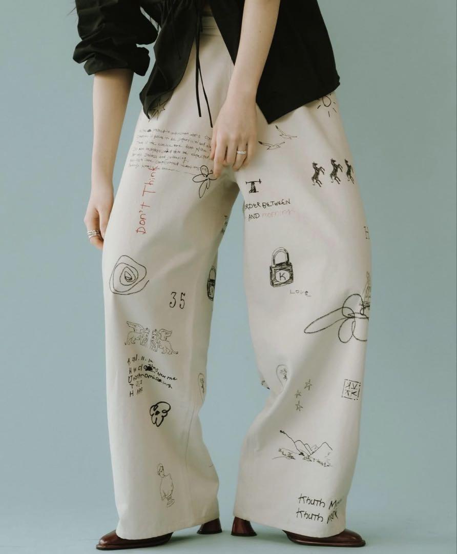 Knuth Marf high waist tattoo pants パンツ