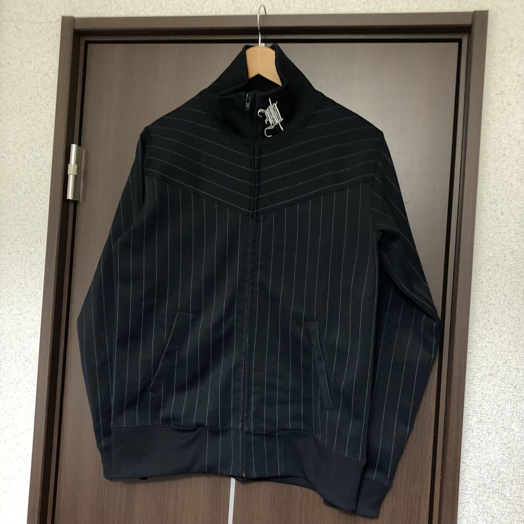 00s archive MOSSIMO SPORT ジャージ 黒 両面刺繍 L