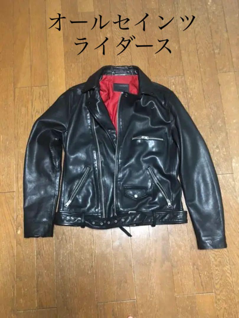 オールセインツのライダースジャケット レザージャケット_画像1