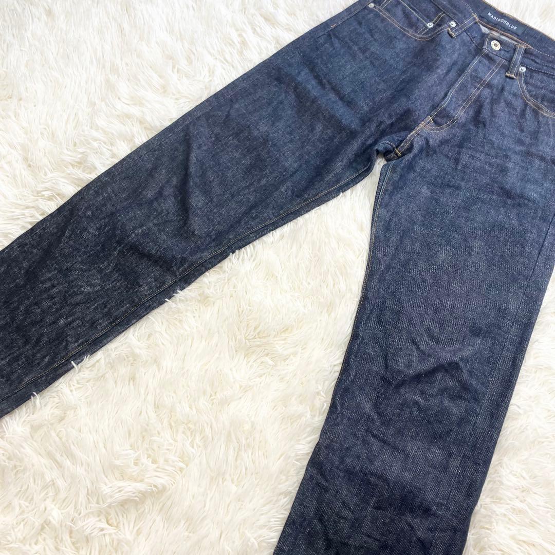 極美品✨MADISON BLUE セルビッチ テーパードデニムパンツ インディゴ 極美品✨MADISON BLUE セルビッチ テーパードデニムパンツ インディゴ