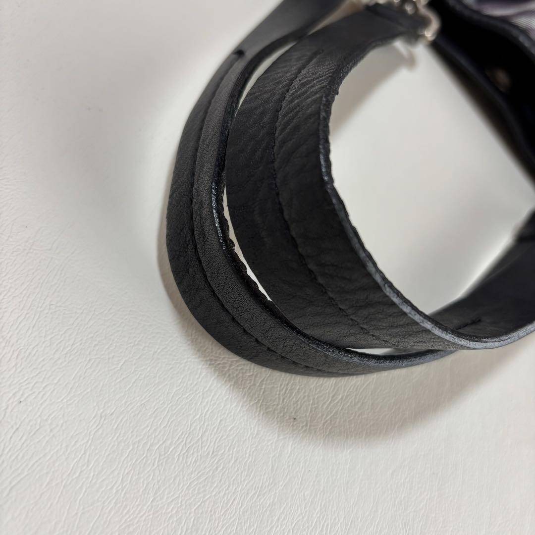 美品✨バーバリーブルーレーベル　２wayリバーシブルバッグ　チェック　ブラック
