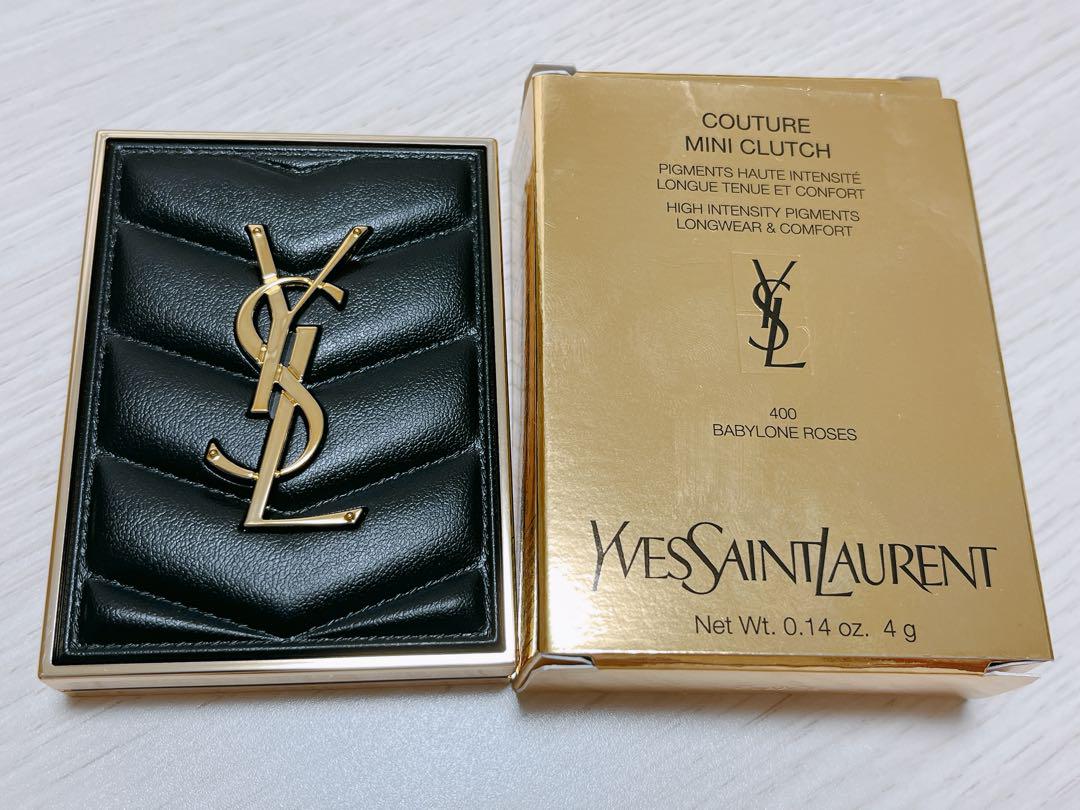 【未使用】ysl サンローラン クチュールミニクラッチ 400 バビロンローズ