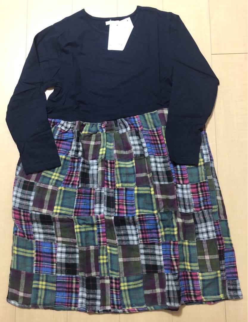新品保育士エプロンパッチワークチュニック