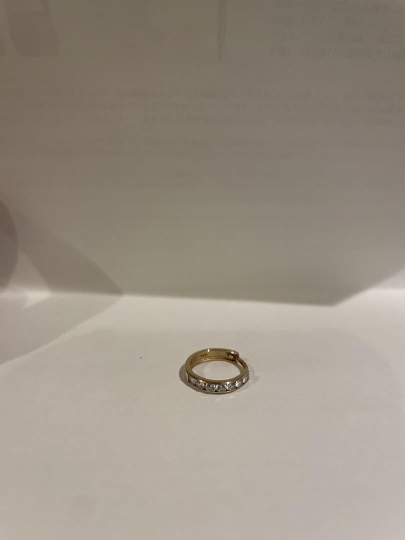 AVALANCHE 10K(イエローゴールド)ジルコニア フープピアス11mm