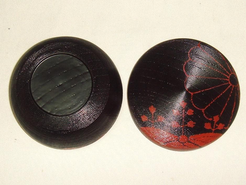 茶道具 山中塗蒔絵師 筑城筑良作 鵬雲斎宗匠好 寿輪棗 超