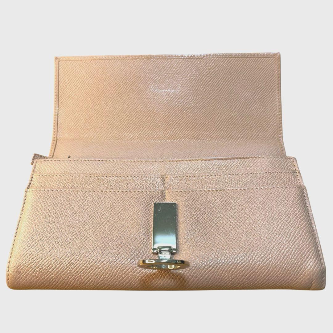 【美品】ブルガリ BVLGARI ロゴクリップ 長財布 ピンク　レディース