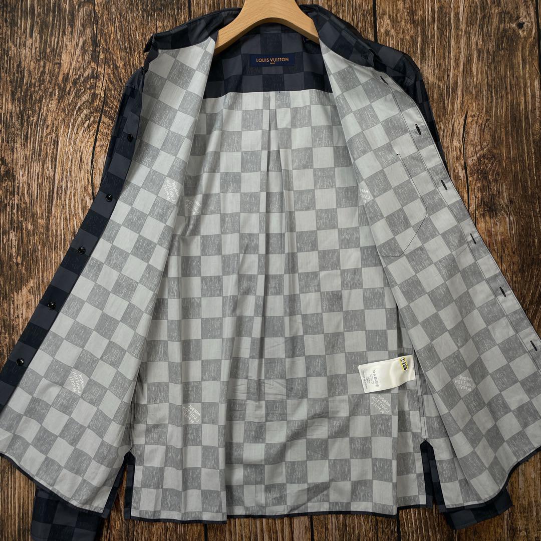 美品 LOUIS VUITTON ルイヴィトン ダミエ 長袖シャツ XL LL