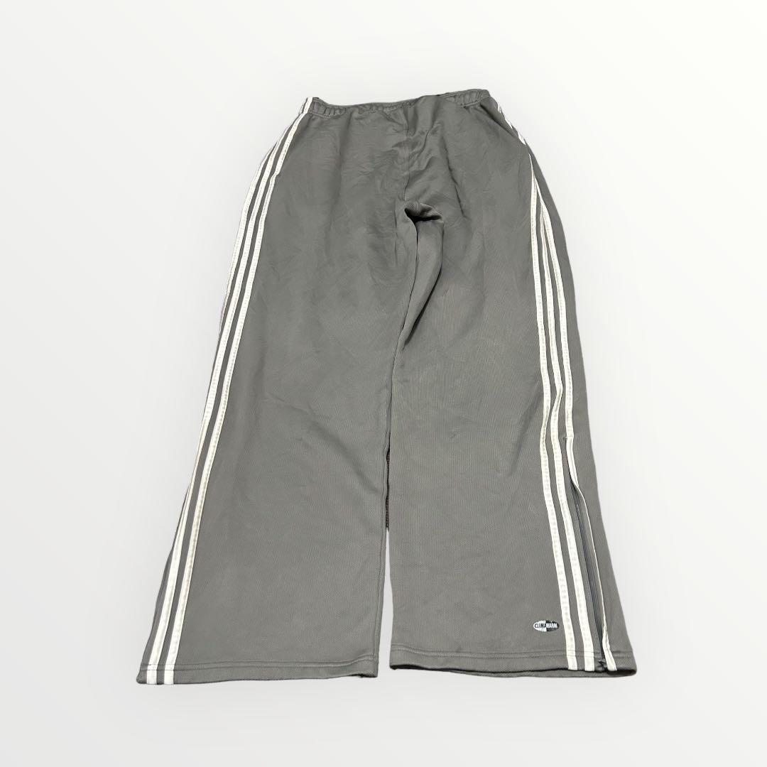 00s adidas 極太サイドライン+特大刺繍ロゴ バギートラックパンツ レア 00s adidas 極太サイドライン+特大刺繍ロゴ バギートラック