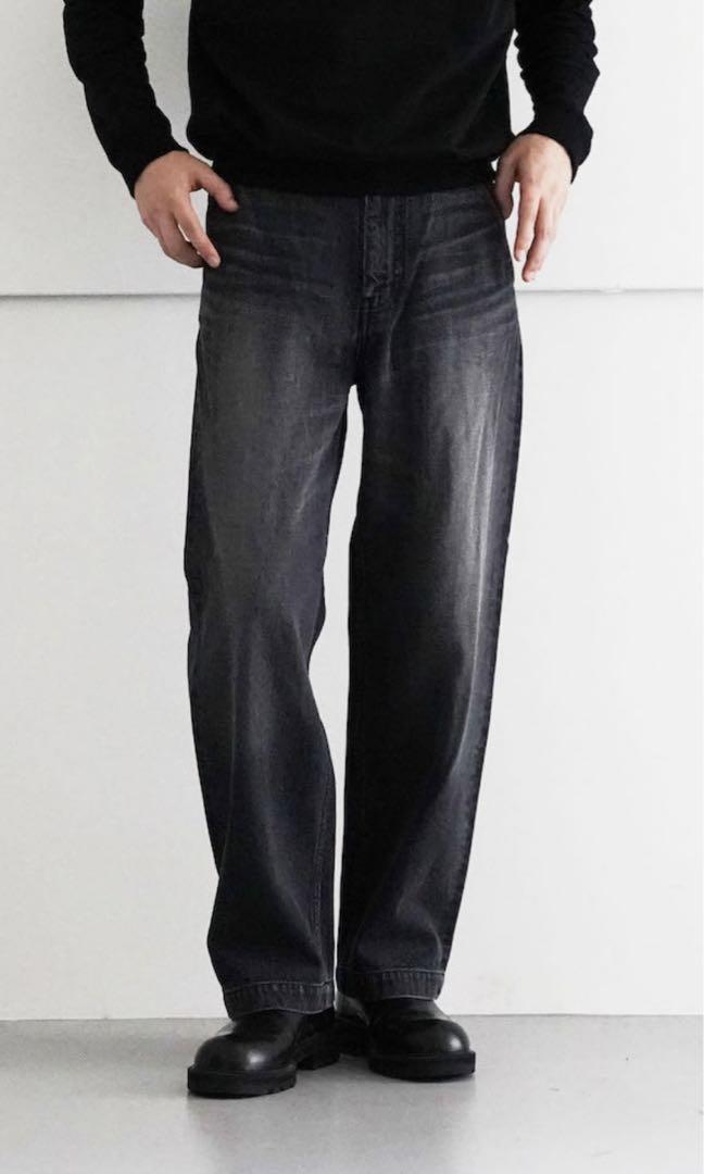 order loose denim pants used black