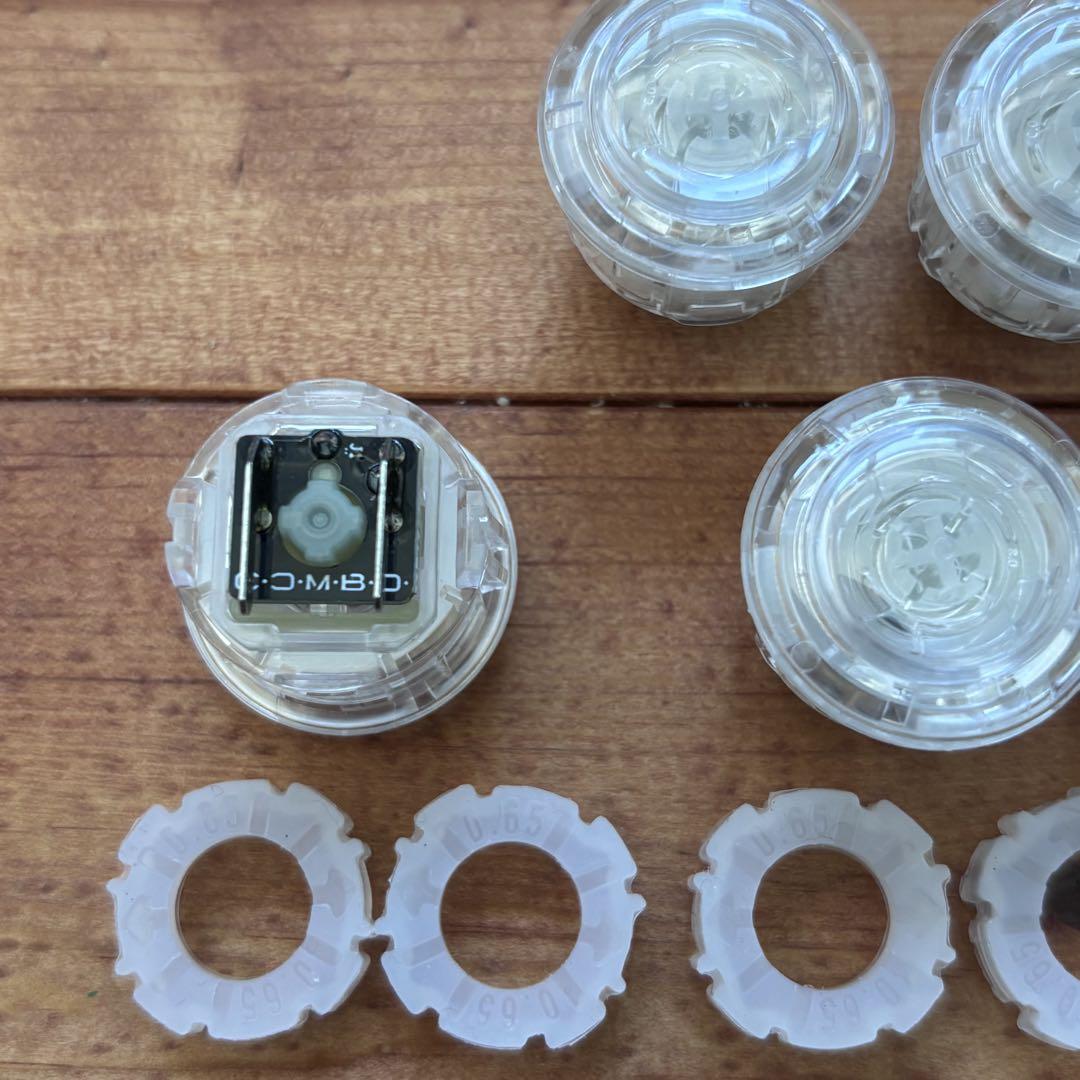 combo button 24mm CRYSTAL 9個 hitboxultra combo button 24mm CRYSTAL 9個 hitboxultra
