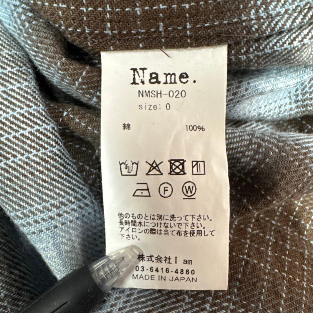 カットオフオンブレチェックシャツ