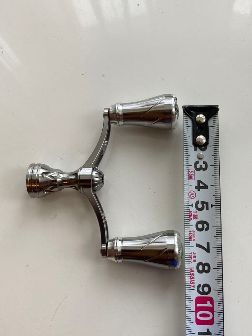 希少 ゴメクサス ダブルハンドル 72mmスピニングリールパーツ シルバー スピニングリール ダブルハンドル 72mm シマノ Shimano ダイワ Daiwa